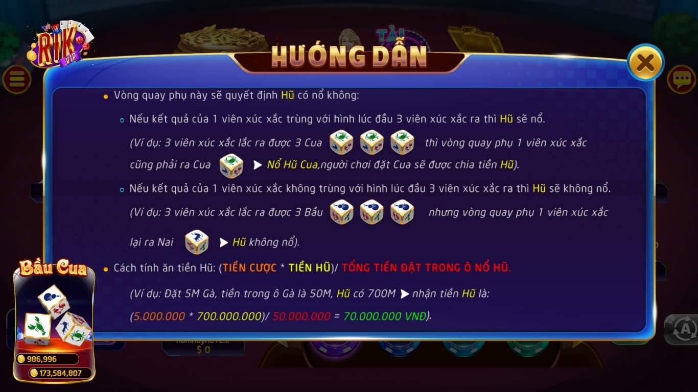 Kinh nghiệm đánh bầu cua Rikvip thắng chắc