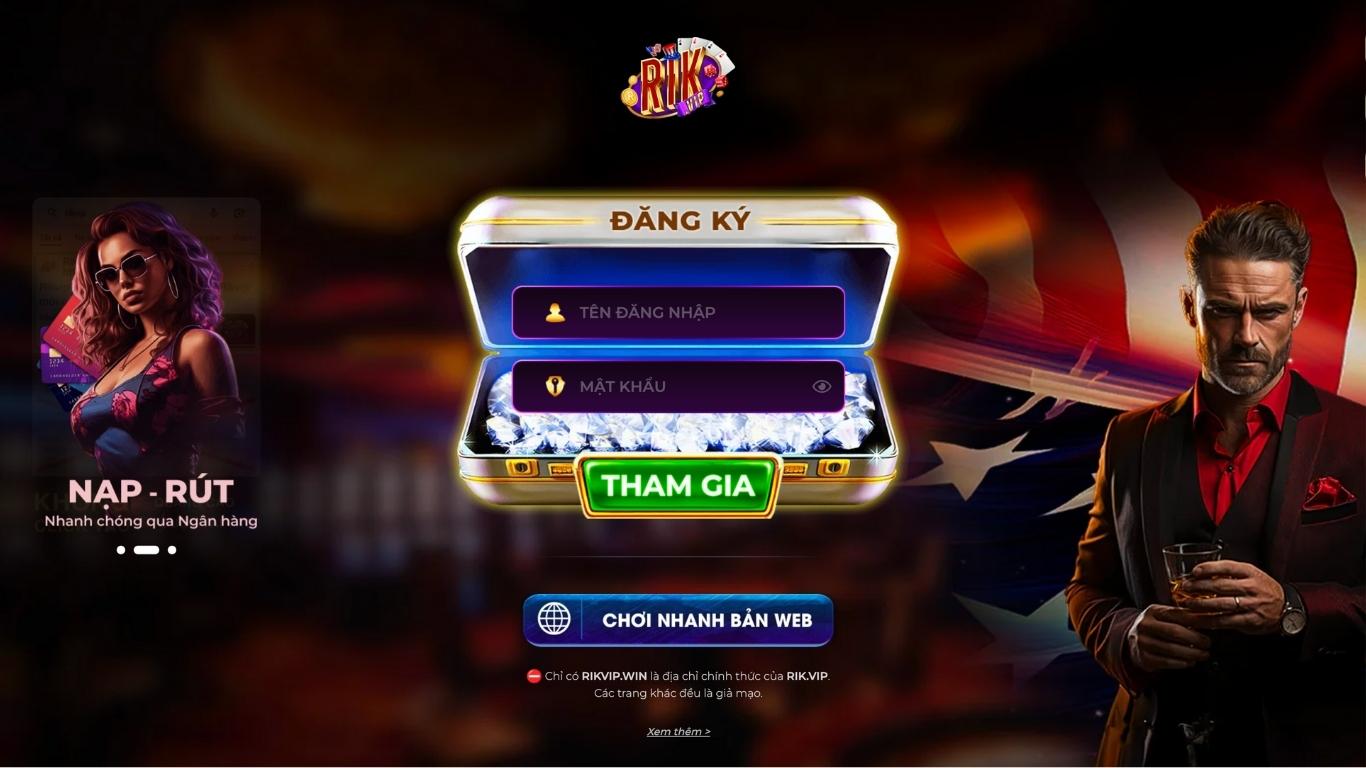 Lưu ý quan trọng khi đăng ký Rikvip