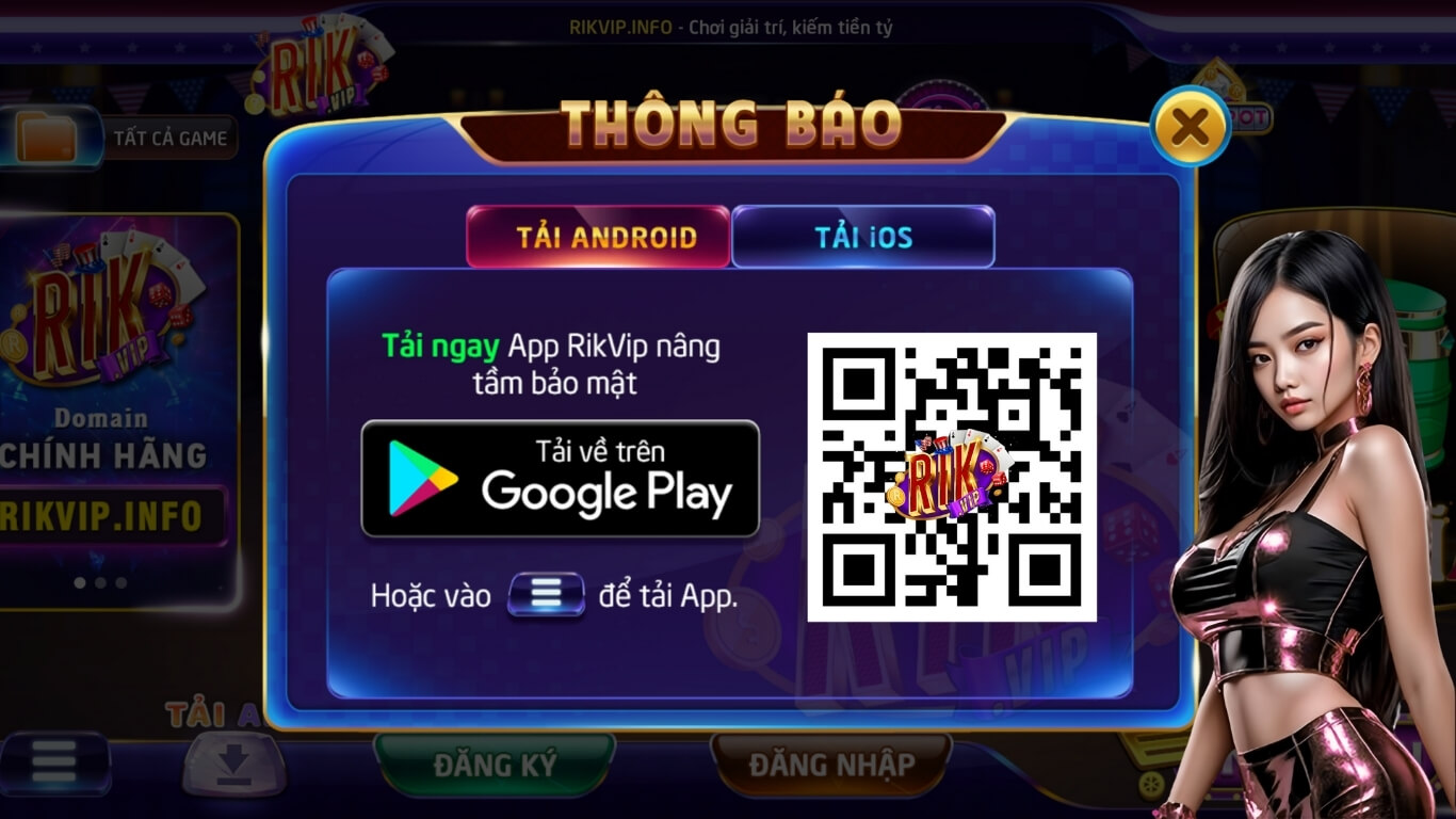Hướng dẫn tải Rikvip cho smartphone